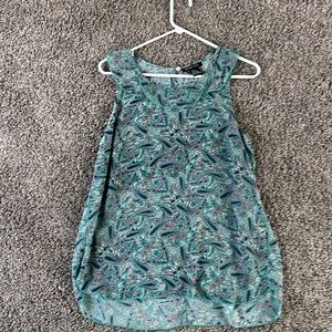 Blue paisley blouse